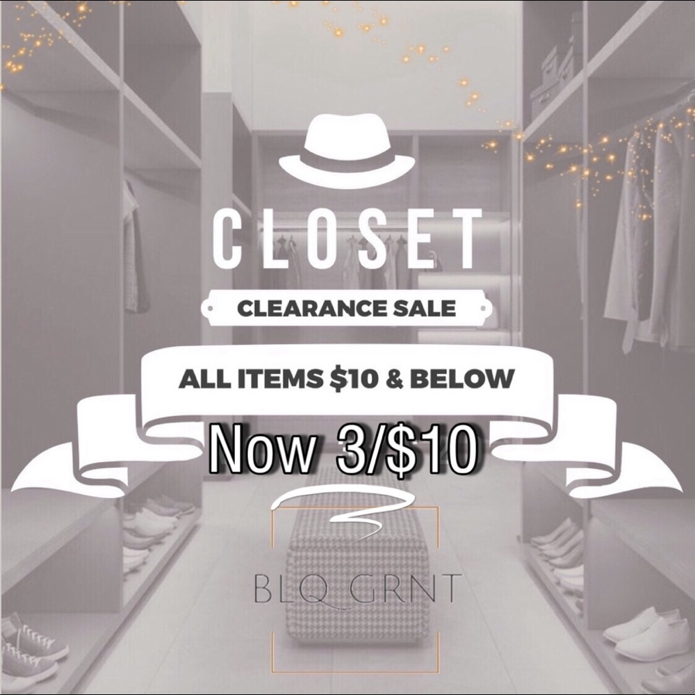 ‼️ Closet Clearance Sale‼️